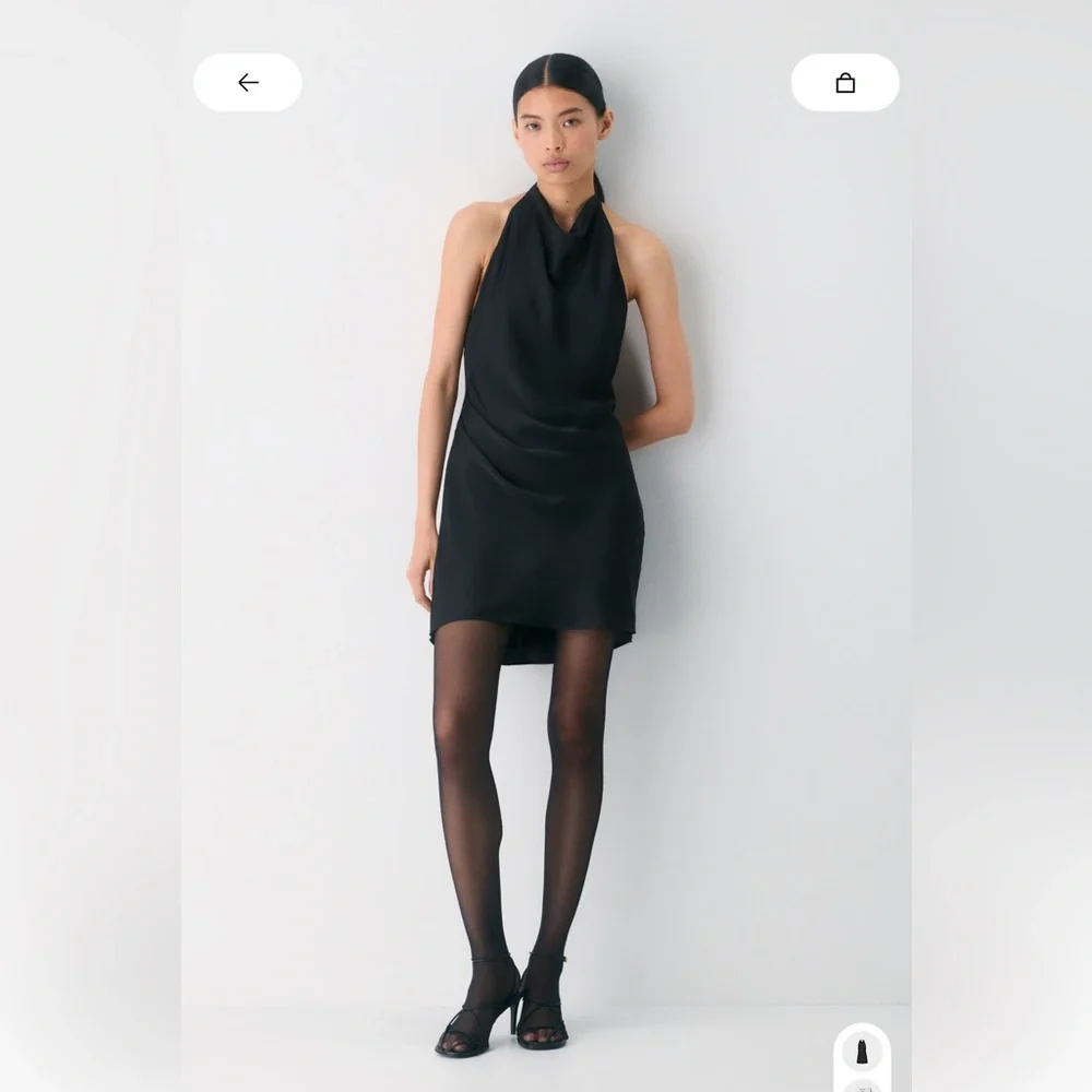 Aritzia Babaton Black Halter Dress - Picture 2 of 9